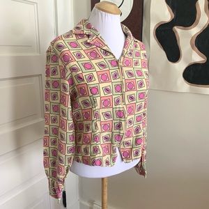 Vintage Artsy Zip Shirt